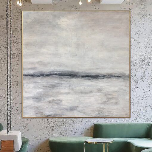 Buy Calming Painting Gray Abstract Artwork Abstract Creative Paintings On Canvas |  FROSTY SILENCE online shopping cheap