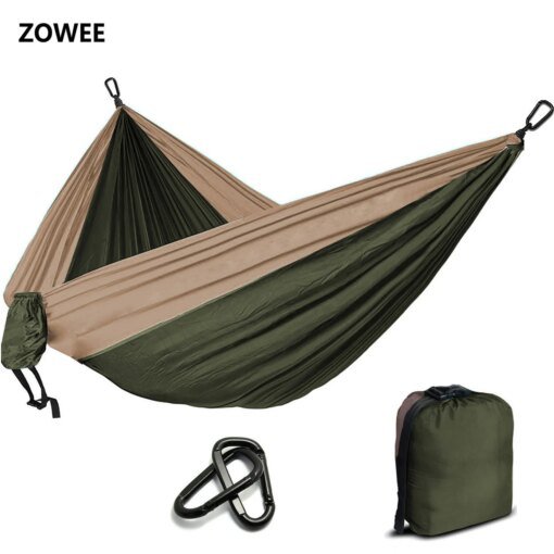 Buy Camping Parachute Hammock Survival Garden Outdoor Furniture Leisure Sleeping Hamaca Travel Double Hammock online shopping cheap