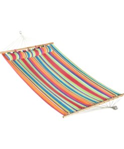 Caribbean Hammock W/ Pillow – Tropical Fruit, 80″ L X 48″ W，80.00 X 48.00 X 5.00 Inches