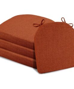 Chair Cushions for Dining Chairs 4 Pack, Memory Foam Chair Cushion with Ties and Non Slip Backing, 16 x 16 inches Chair Pads