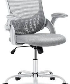 Chair, Desk Chairs with Wheels Computer Chair Mesh Home Office Chairs with Flip-up Armrests, Ergonomic Rolling Swivel Chair with