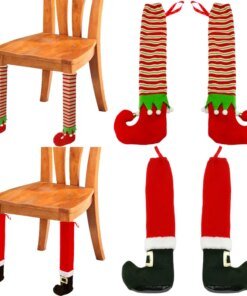 Christmas Home Furniture Legs Cover Chair Table Leg Floor Protector Foot Cover Christmas Decorations Furniture Protector