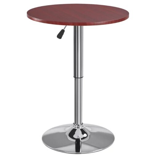 Buy Chrome Base Round Swivel Bar Table for Bistro