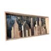 Buy Cityscape 3D Wooden Plaque Cityscape Carved On Wood Panel Cityscape Sign Wall Hanging Decor Wood Carved Deocr for Indie Room Decor | THE CITY OF DREAMS online shopping cheap