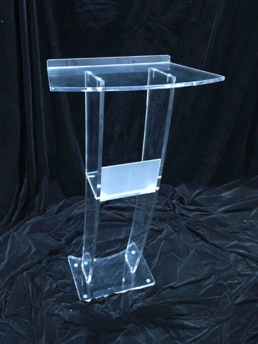 Buy Clear Acrylic platform / Perspex Church Lectern / Plexiglass Church Pulpit online shopping cheap