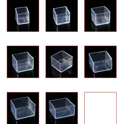 Buy Clear Table And Chair Foot Covers Silicone Stool Foot Covers Non-slip Chair Foot Covers Abrasion Resistant Furniture Leg Caps online shopping cheap