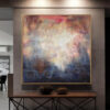 Buy Colorful Abstract Painting Navy Blue Painting Beige Painting White Wall Art Original Artwork Painting Art On Canvas | ALLURING ABYSS online shopping cheap
