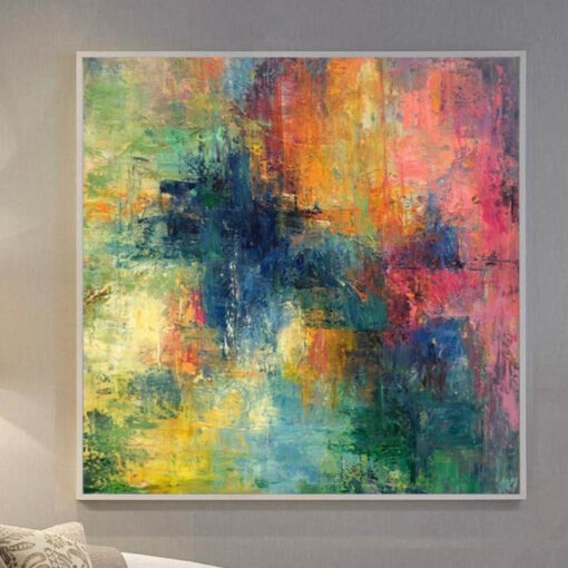 Buy Colorful Abstract Paintings On Canvas In Bright Сolors Art Modern Fine Art Vivid Art Pastel Colors Handmade Artwork | BRIGHT BLOOM online shopping cheap