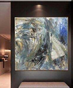 Colorful Abstract Paintings On Canvas Luxury Painting Abstract Expressionist Artwork Palette Knife Painting Contemporary Art | RAGING WIND