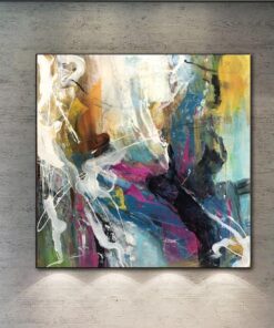 Colorful Abstract Paintings On Canvas Vibrant Art Abstract Fine Art In Vivid Colors Contemporary Painting Hand Painted Artwork | VIVID COLORS