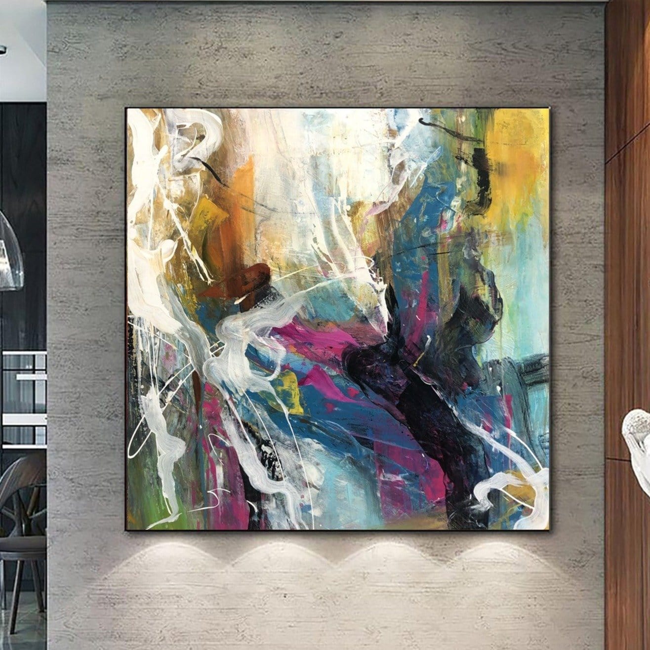 Buy Colorful Abstract Paintings On Canvas Vibrant Art Abstract Fine Art In Vivid Colors Contemporary Painting Hand Painted Artwork | VIVID COLORS online shopping cheap