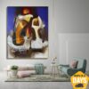 Buy Colorful Family Oil Painting Abstract Silhouettes Wall Hanging Artwork for Room Decor | FAMILY HEARTH 47.2"x39.4" online shopping cheap