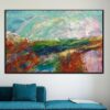 Buy Colorful Landscape Painting Abstract Countryside Art Palette Knife Artwork Heavy Textured Painting Contemporary Art Marble Wall Art | BIRD-EYE VIEW online shopping cheap
