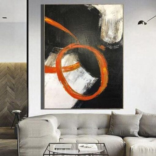 Buy Contemporary Art Abstract Oil Painting Texture Canvas Art Black White Wall Modern Art| UNWRITTEN NOTE online shopping cheap