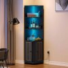 Buy Corner Cabinet with LED Lights
