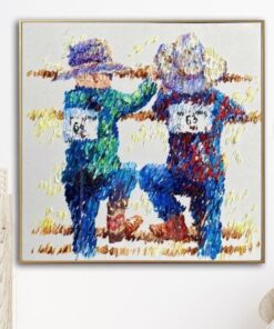 Cowboys Painting Large Creative Painting Abstract | ANTICIPATION