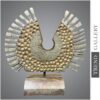 Buy Creative Figurative Wood Sculpture Hand Carved Modern Sculpture Gold Wood Desktop Art for Home | PHEASANT 15.8"x15.8" online shopping cheap