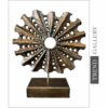 Buy Creative Round Wood Sculpture Modern Art Abstract Eclipse Original Hand Carved Home Decor | DANCE OF SOUND 16"x13.7" online shopping cheap