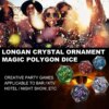 Buy Crystal Transparent 20 Sided D20 Dice Polyhedral Various Shapes Sculpture Dices online shopping cheap