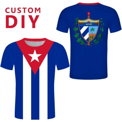 Buy Cuba Independent T Shirt Men Woman Plus Size Tshirt Che Guevar Tee Shirts CU Blue Tee Shirt Country Customize MEXICO Sport Tops online shopping cheap