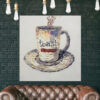 Buy Cup Of Coffee Original Abstract Large Cup Of Coffee Painting | All YOU NEED online shopping cheap