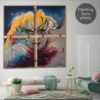 Buy Custom Paintings from Photo Abstract Figurative Oil Painting Original Modern Handmade Art Wall Decor for Indie Room | PAINTING FROM PHOTO #21 online shopping cheap