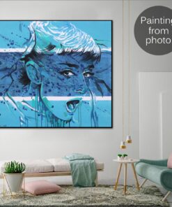 Custom Paintings from Photo Original Figurative Art Original Woman Oil Painting Hand Painted Art Wall Decor | PAINTING FROM PHOTO #17