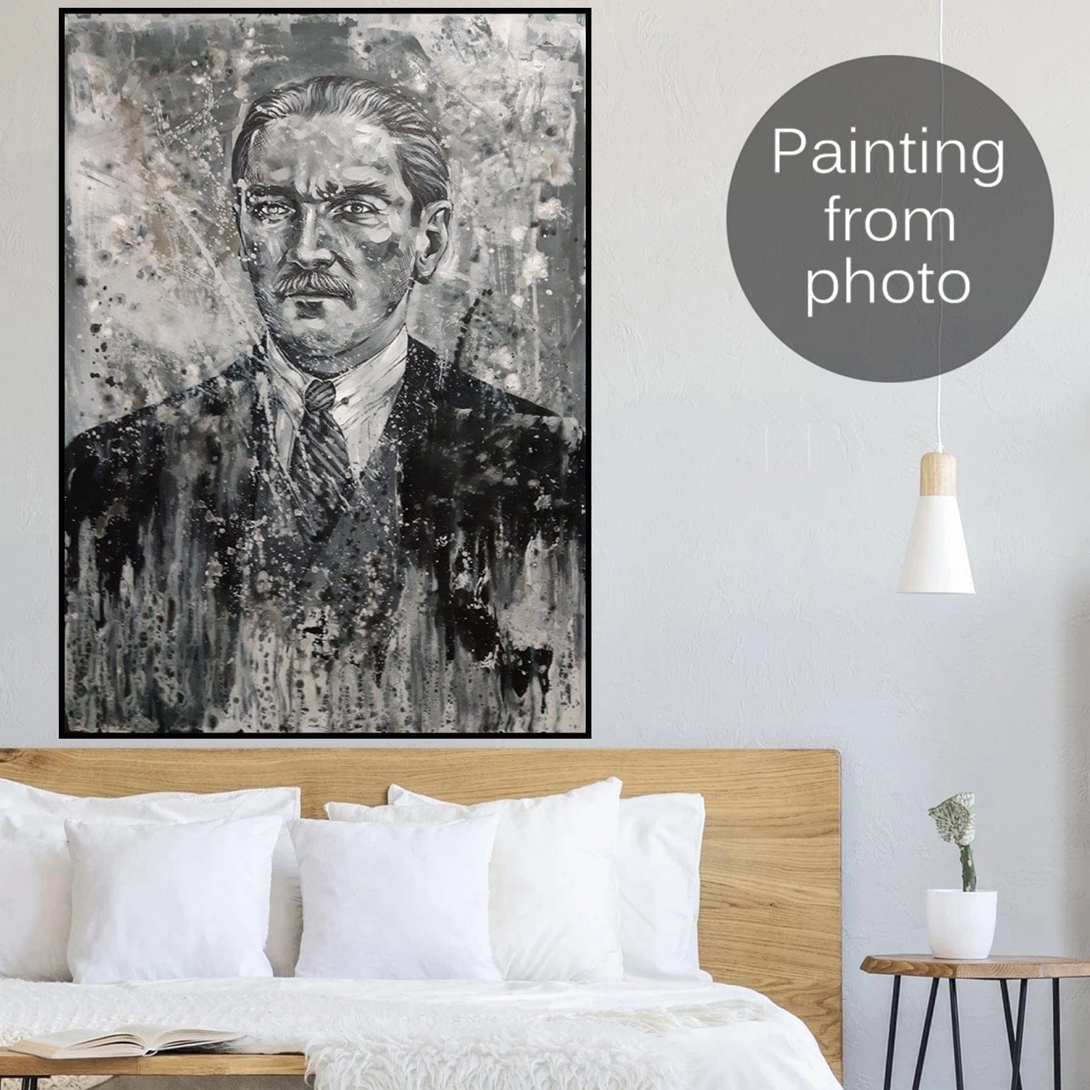 Buy Custom Portrait Paintings From Photo Custom Figurative Art Original Human Watercolor Painting Wall Decor | PAINTING FROM PHOTO #10 online shopping cheap