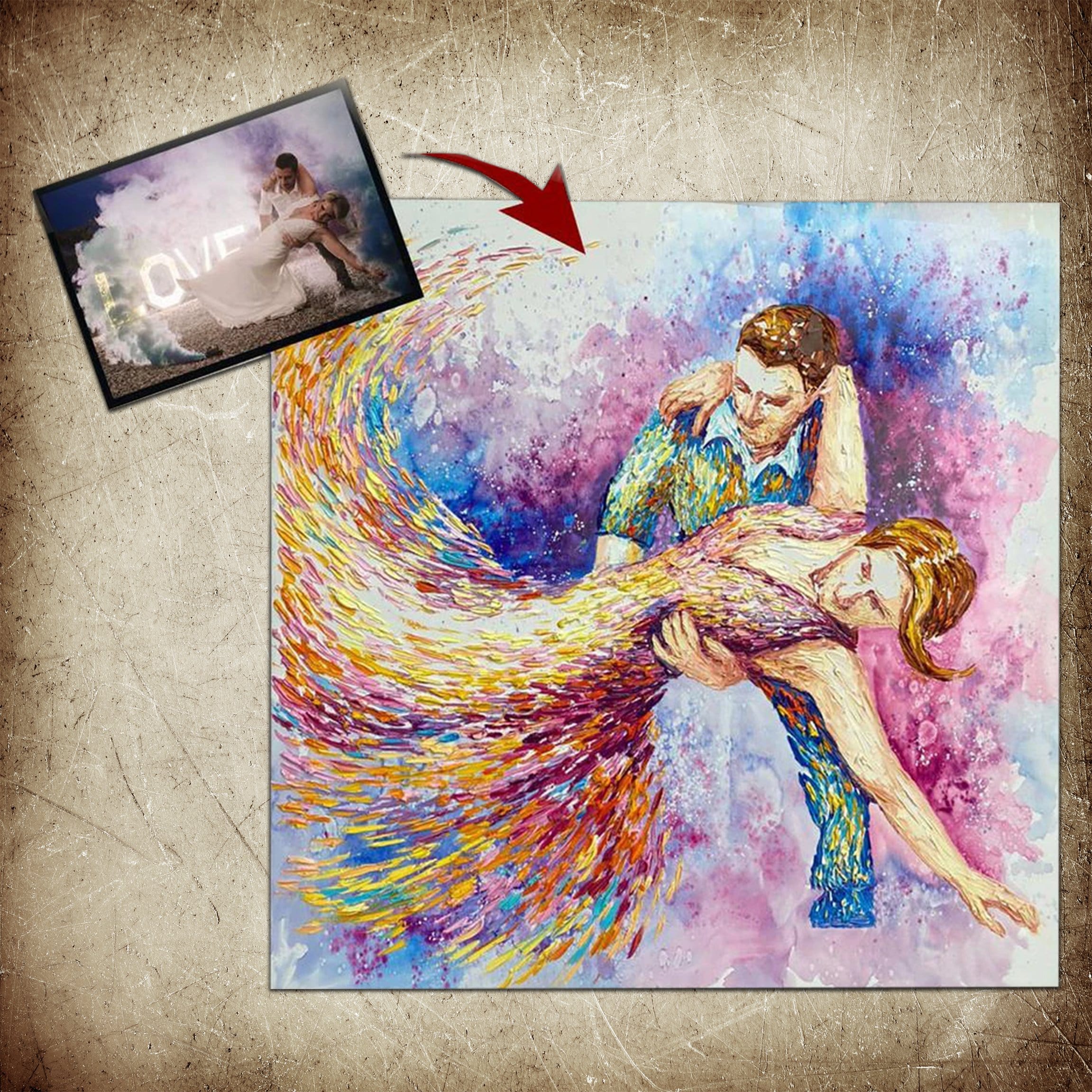 Buy Custom Portrait for Gift Painting from Photo Family Portrait Birthday Gift For Husband Realistic Painting Sketch From Photo | CUSTOM PORTRAIT online shopping cheap