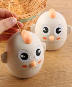 Cute Chick Shaped Toothpick Holder Container Eco-friendly Household Table Toothpick Storage Box Toothpick Dispenser Home Decor