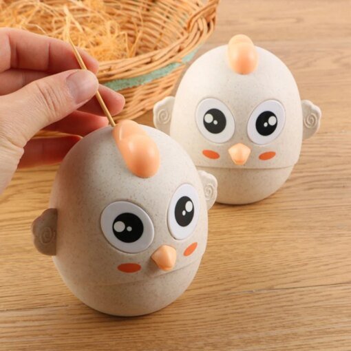 Buy Cute Chick Shaped Toothpick Holder Container Eco-friendly Household Table Toothpick Storage Box Toothpick Dispenser Home Decor online shopping cheap