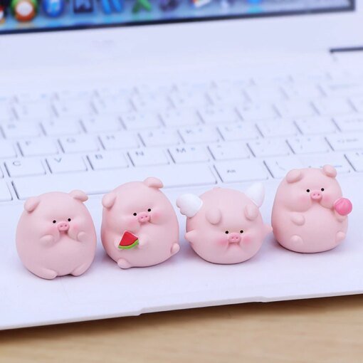Buy Cute Mini Pig Car Ornaments Car Center Console Car Office Desktop Decorations Birthday Gift Girl online shopping cheap