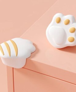 Buy Cute Safety Protector Cartoon Cat Claw Table Corner Edge Protection Cover Anticollision Corner Guards Soft Silicone Baby Safety online shopping cheap