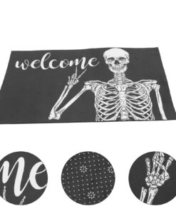 Decor Decorative Floor Pad Non-skid Ground Mat Doormat Halloween Printing