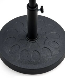 Decorative Resin Umbrella Base – 17.5″ Diameter – By Trademark Innovations (Charcoal Gray)