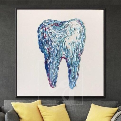 Buy Dental office decor Dental art Medical art Teeth art Tooth art Dentist art | MOLAR online shopping cheap
