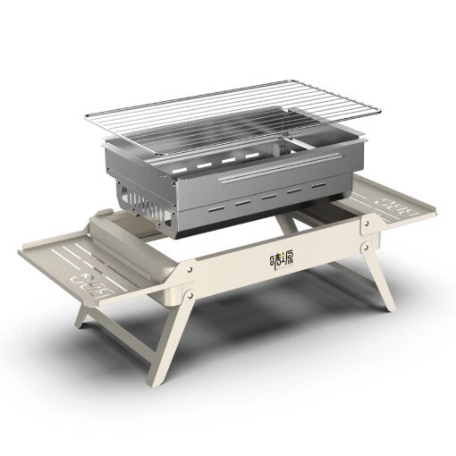 Buy Detachable Mini Stove Folding Barbecue Cookstove Camping Portable Durable Foldable BBQ Rack Outdoor Cookware online shopping cheap