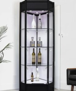Display Living Room Wine Cabinets Glass Modern Storage Liquor Wall Corner Meuble Vin European Furniture QF50JG