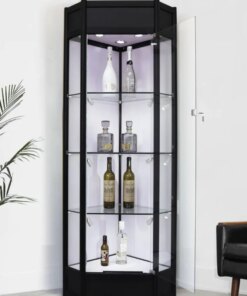 Buy Display Living Room Wine Cabinets Glass Modern Storage Liquor Wall Corner Meuble Vin European Furniture QF50JG online shopping cheap