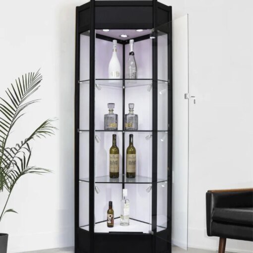 Buy Display Living Room Wine Cabinets Glass Modern Storage Liquor Wall Corner Meuble Vin European Furniture QF50JG online shopping cheap