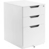 Buy Drawer Cabinet White 3 Drawer Mobile File Cabinet With Lock Office Accessories Free Shipping Chest of Drawers With Wheels Filing online shopping cheap