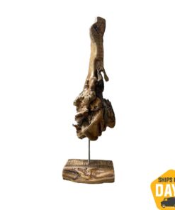 Driftwood Abstract Wood Sculpture Art Wood Statue Hand Carved Art Modern Textured Table Desktop Art Original Decor | FLIPPING REALITY 34"x9"