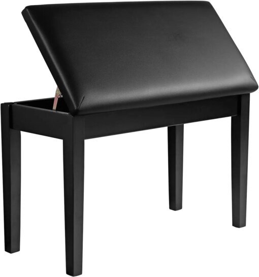 Buy Duet Piano Bench with Padded Cushion and Music Storage Compartment