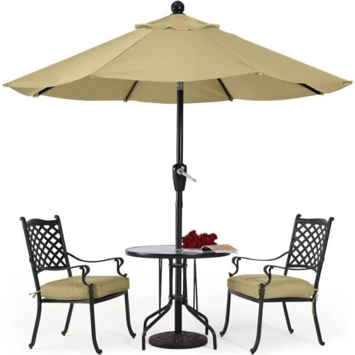 Buy Durable Patio Umbrellas 10' Khaki online shopping cheap