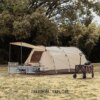 Buy Easy To Install Tunnel Account Outside Camping Thickened and Storm-proof Two-room Portable Folding Camping Gear online shopping cheap