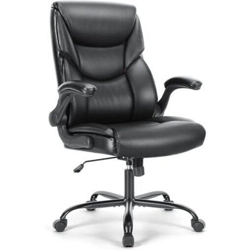 Buy Ergonomic Adjustable Computer Desk Chairs with High Back Flip-up Armrests