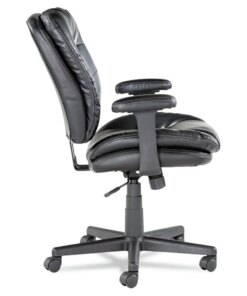 Executive Swivel/Tilt Chair (Fixed T-Bar Arms/ Black)