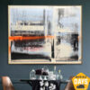 Buy Extra Large Abstract Beige Paintings On Canvas Original Expressionist Art Textured Handmade Painting Creative Oil Painting Wall Decor | ASSICUATION 121 37"x47" online shopping cheap