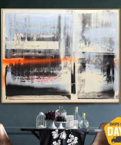 Extra Large Abstract Beige Paintings On Canvas Original Expressionist Art Textured Handmade Painting Creative Oil Painting Wall Decor | ASSICUATION 121 37"x47"