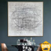Buy Extra Large Abstract Black And White Paintings On Canvas Modern Minimalist Art Textured Oil Painting Original Art | ROTATION 46"x46" online shopping cheap